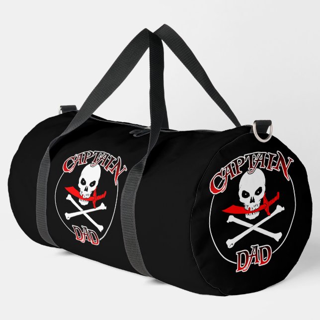 Captain Dad  Duffle Bag (Left Corner)