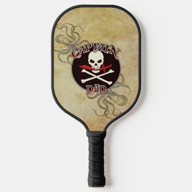Captain Dad - Embraced by the Deep  Pickleball Paddle (Front)