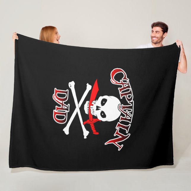 Captain Dad Fleece Blanket (In Situ)