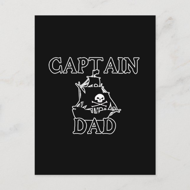 Captain Dad Postcard (Front)