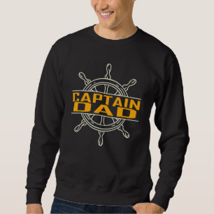Captain Dad Sailing And Toon Sweatshirt