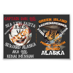CAPTAIN DAN SEA OTTER FAJITA JESUS SEWARD ALASKA PHOTO PRINT
