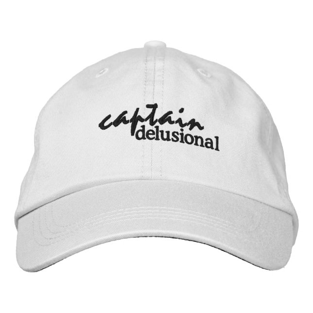 Captain Delusional Embroidered Hat (Front)