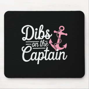 Captain Dibs Funny Sailing Nautical Boat Gift Mouse Mat