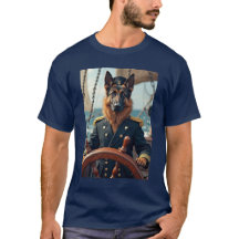 captain dog t-shirt