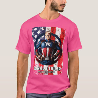 Captain Donald Trump 12 Trumps New America T-Shirt