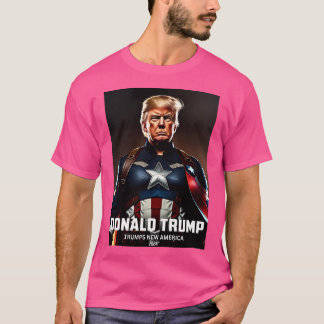 Captain Donald Trump 5 Trumps New America T-Shirt