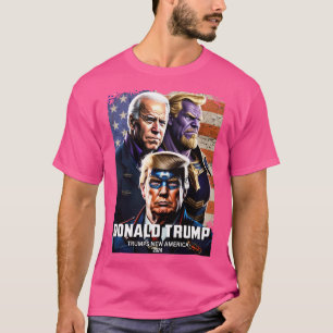 Captain Donald Trump Vs Thanos Biden 4 Trumps New T-Shirt