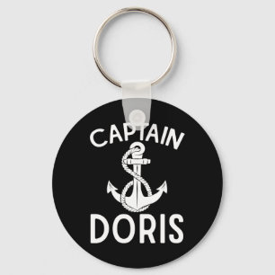 Captain Doris Anchor Boat Boating Yacht Ship Key Ring