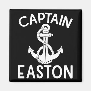 Captain Easton Anchor Yacht Boat Boating Ship Magnet