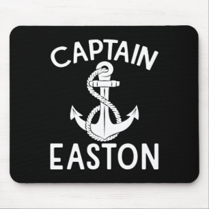 Captain Easton Anchor Yacht Boat Boating Ship Mouse Mat