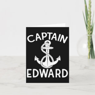 Captain Edward Anchor Boating Ship Yacht Boat Card