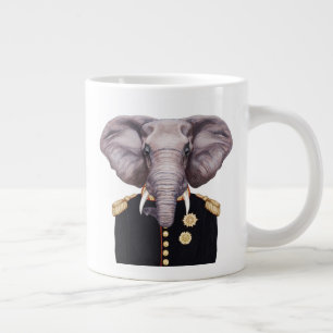 Captain Elephant Large Coffee Mug