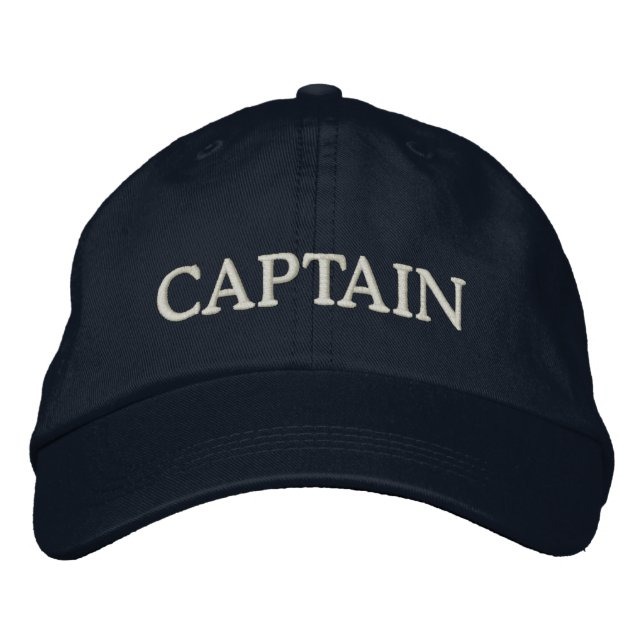 CAPTAIN embroidered hat (Front)