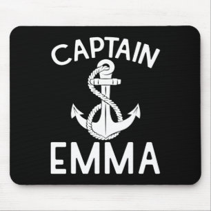 Captain Emma Yacht Sailing Boat Ship Boating  Mouse Mat