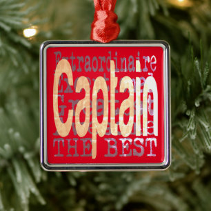 Captain Extraordinaire Metal Tree Decoration