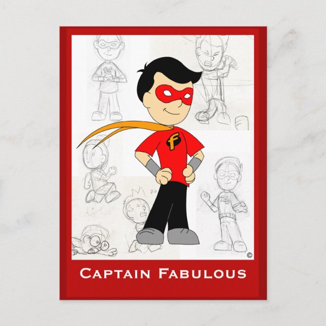 Captain Fabulous: Post Card (Front)