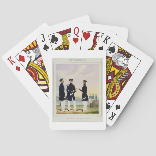 Captain, Flag Officer and Commander (Undress) plat Playing Cards (Back)