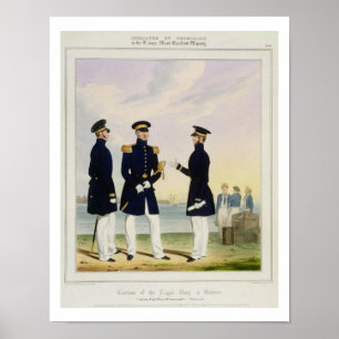 Captain, Flag Officer and Commander (Undress) plat Poster