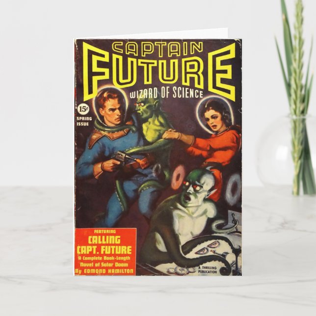Captain Future and Solar Doom. Card (Front)