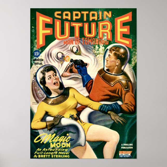 Captain Future and the White Gooey Blob Poster (Front)