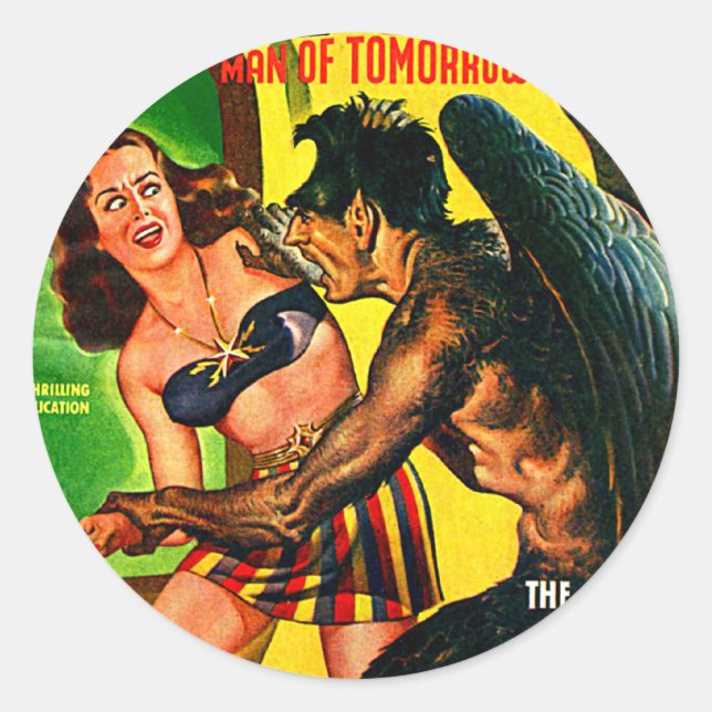 Captain Future - Star Dread! Classic Round Sticker (Front)