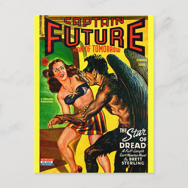 Captain Future - Star Dread! Postcard (Front)