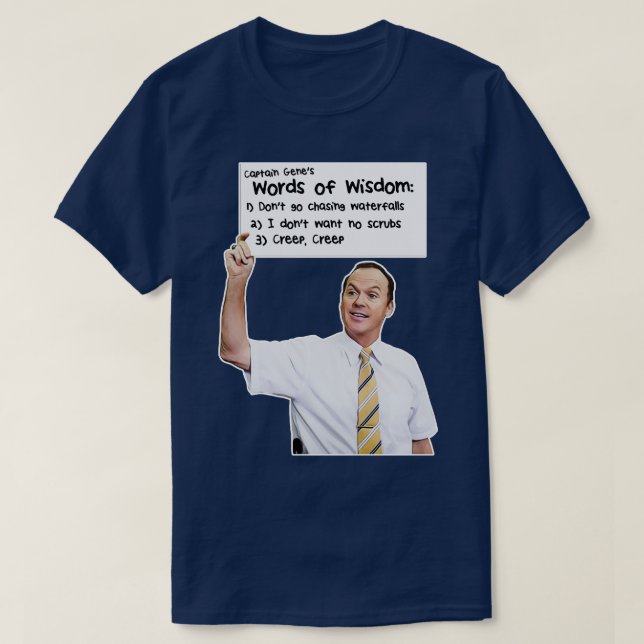 Captain Genes Words of Wisdom T-Shirt (Design Front)