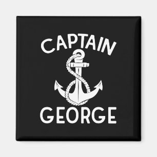 Captain George Boating Yacht Boat Ship Anchor Magnet