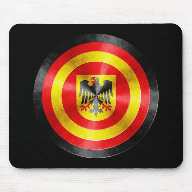 Captain Germany Hero Shield Mouse Mat (Front)
