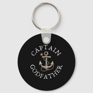 Captain Godfather Boat Sailing Boating Vintage Anc Key Ring