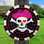 Captain Grace Dartboard & Pirates Flag, Skull game<br><div class="desc">DARTBOARDS: Captain Grace,  Pirates flag with skull & crossed bones and wearing captain hat. Get on board.</div>