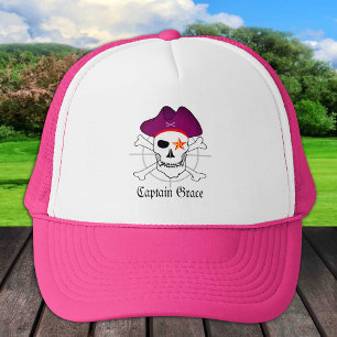 Captain "Grace" & Pirates - Treasure Island /Girls Trucker Hat