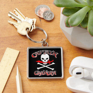 Captain Grandpa Key Ring
