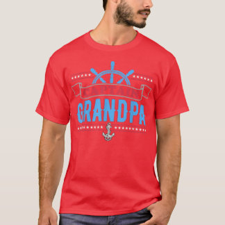 Captain Grandpa Sail Boat Lover Skipper Grandfathe T-Shirt