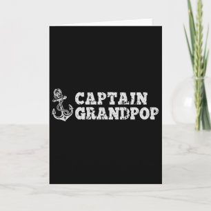 Captain Grandpop Sailing Boating Vintage Boat Anch Card