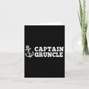 Captain Gruncle Sailing Boating Vintage Boat Ancho Card