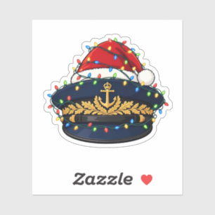 Captain Hat Santa Hat Christmas Lights Nautical