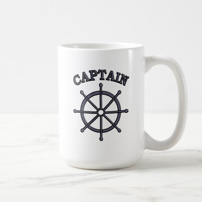 Captain Helm Nautical 15oz Coffee Mug (Right)