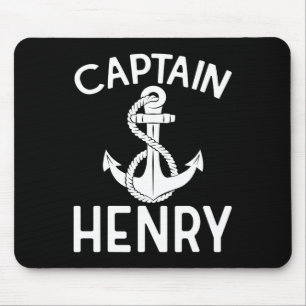 Captain Henry Sailing Ship Boat Boating Yacht Mouse Mat