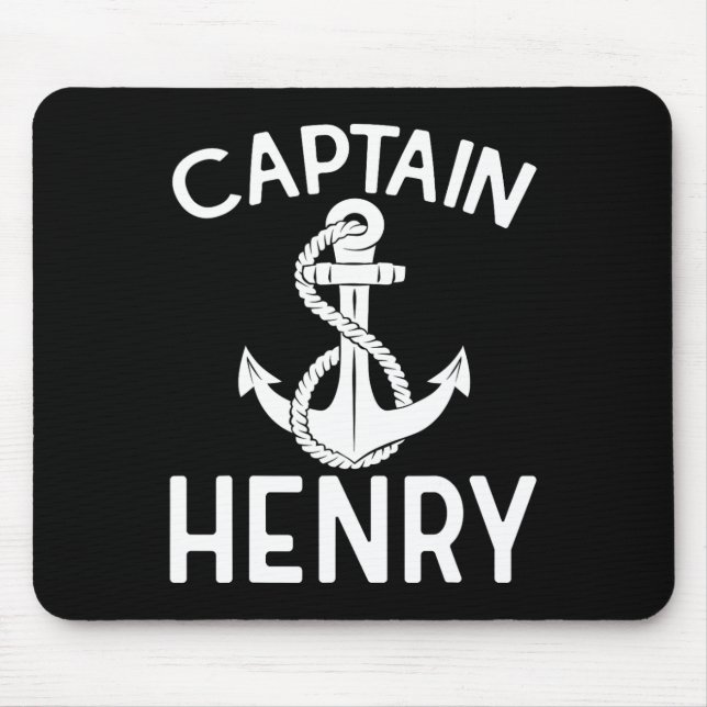 Captain Henry Sailing Ship Boat Boating Yacht  Mouse Mat (Front)