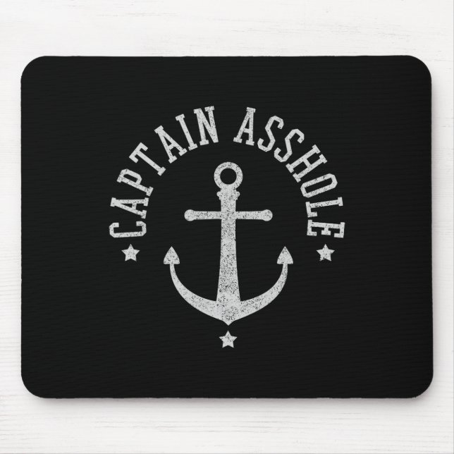 Captain Hole - Funny Sailing Boating Boat Sailor G Mouse Mat (Front)