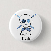 Captain Hook Skull & Crochet Hooks (Blue)