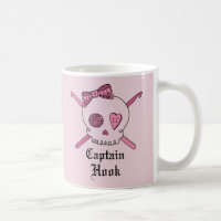 Captain Hook Skull & Crochet Hooks (Pink Back)