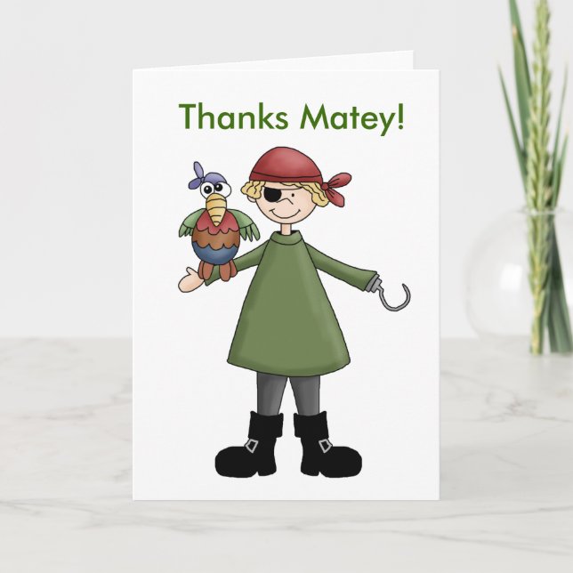 Captain Hook Thank You Card (Front)