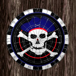 Captain Jack Dartboard & Pirates Flag, Skull /game<br><div class="desc">DARTBOARDS: Captain Jack,  Pirates flag with skull & crossed bones and wearing captain hat. Get on board.</div>