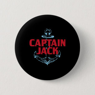 Captain Jack Personalised Name Custom Nickname Boa 6 Cm Round Badge