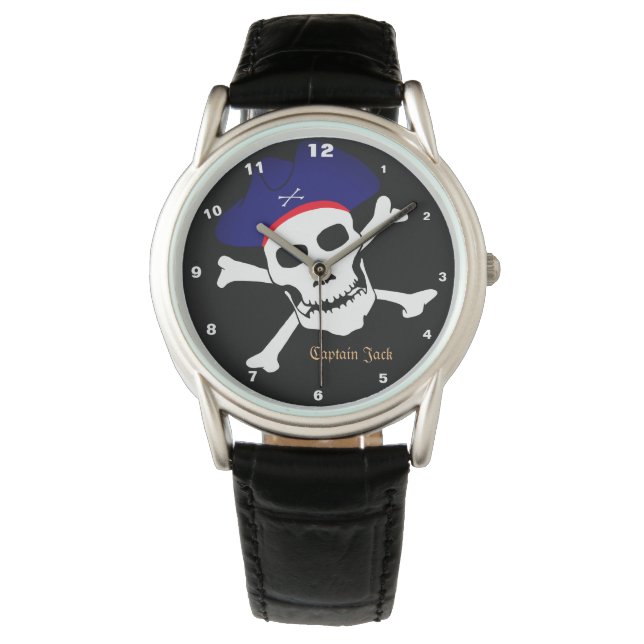 Captain Jack & Pirates Flag watch, Boat fashion Watch (Front)