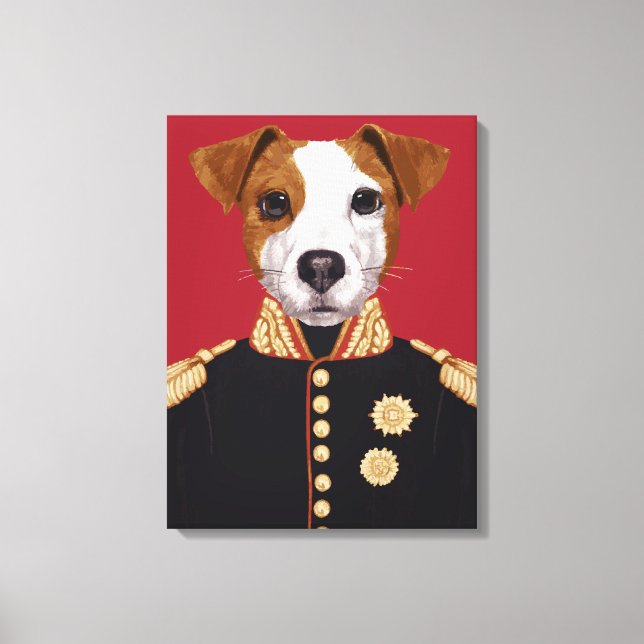 Captain Jack Russell Canvas Print (Front)