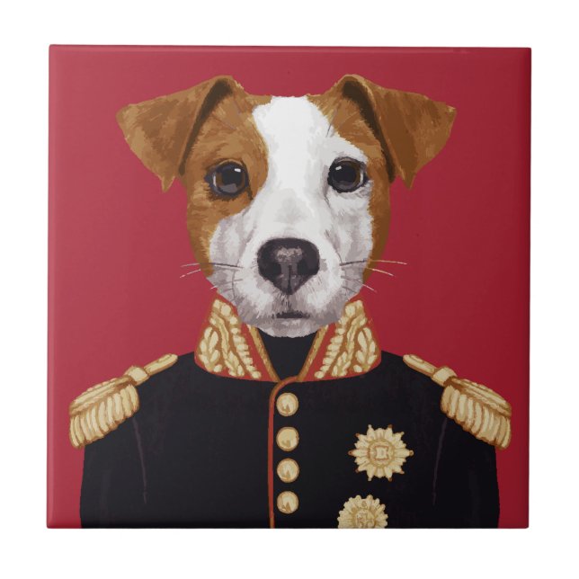 Captain Jack Russell Tile (Front)